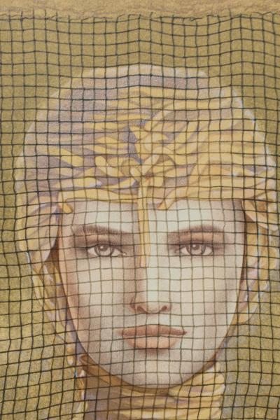 Jean-Paul CLEREN - Femme masquée-  Lithographie signée et numérotée 2