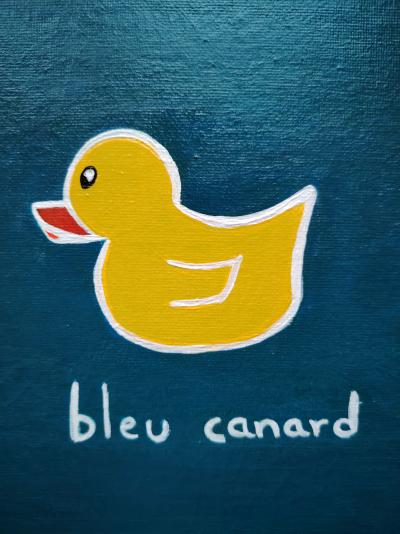 KOA - Bleu Canard - Acrylique sur toile 2
