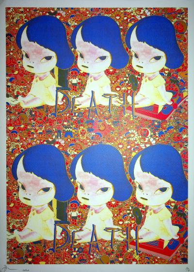【額装済】【DEATH NYC】SNOOPY✩Basquiat Death NYC - Snoopy Kaws, 2020 - Original signed screenprint
