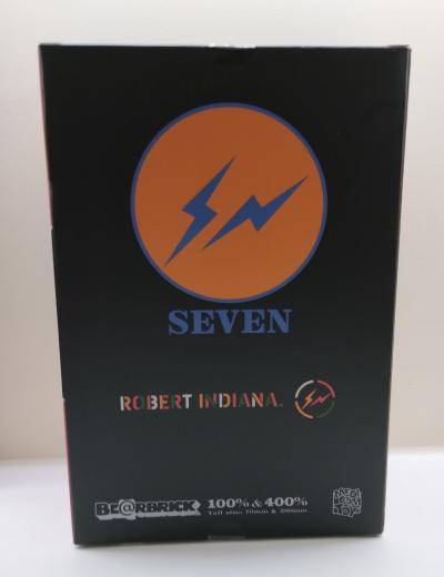 Medicom Toy - ROBERT INDIANA × fragmentdesign 100％ & 400％black- Sculpture 2