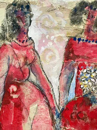 Yoel Benharrouche - 2005 - Ballade pour la joie de vivre - Huile sur toile - Signée 2