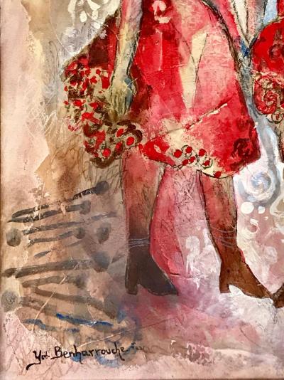 Yoel Benharrouche - 2005 - Ballade pour la joie de vivre - Huile sur toile - Signée 2