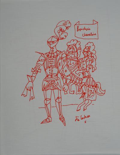 Jean COCTEAU : Chevalier du goût, Lithographie originale signée 2
