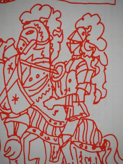 Jean COCTEAU : Chevalier du goût, Lithographie originale signée 2