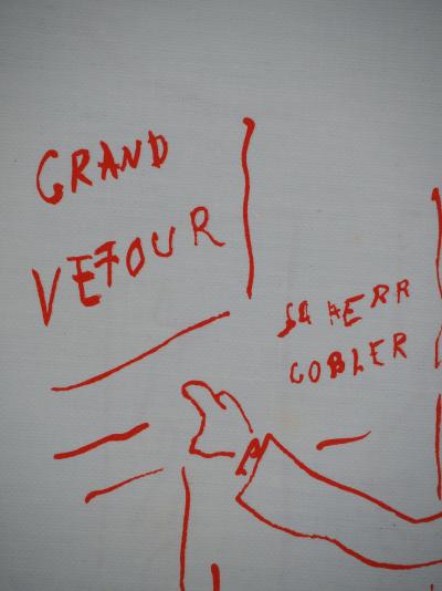 Jean COCTEAU : Paris, Diner au Grand Véfour, Lithographie originale signée 2