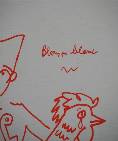 Jean COCTEAU : Le poulet, Lithographie originale signée 2