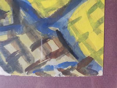 Armand Nakache Pierrot au Cirque Medrano 1960 gouache sur feuille 2