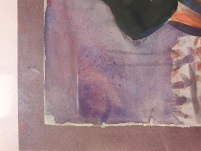 Armand Nakache Pierrot au Cirque Medrano 1960 gouache sur feuille 2