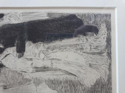 Louis ABEL-TRUCHET - Le café de Paris 1904 - Gravure Estampe 2