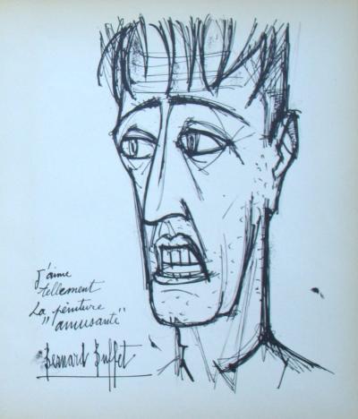 Bernard BUFFET (d'après) - Portrait, 1957 - Photographie offset 2