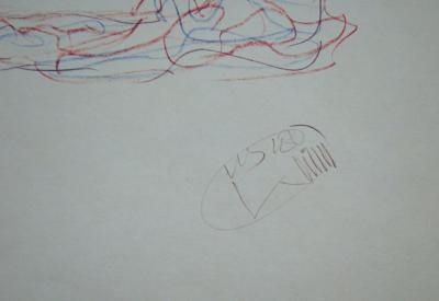 Gustav KLIMT (after), Erotic drawing, 1979 - Offset lithography signed 2