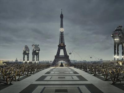Cedric Delsaux - Paris 2020 the black wave - Tirage photographique 2