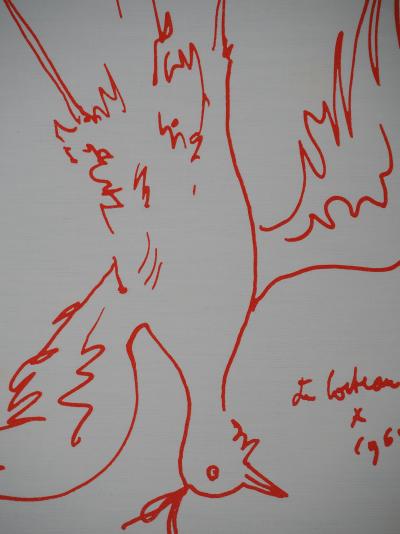 Jean COCTEAU : Gibier, le faisan suspendu, Lithographie originale signée 2