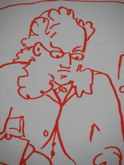 Jean COCTEAU : Gourmandise, le goinfre solitaire, Lithographie originale signée 2