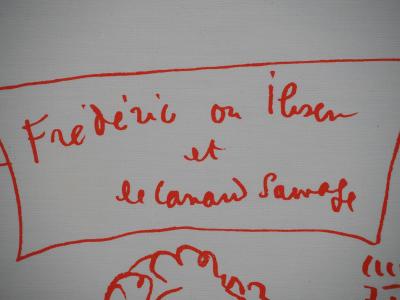 Jean COCTEAU : Gourmandise, le goinfre solitaire, Lithographie originale signée 2