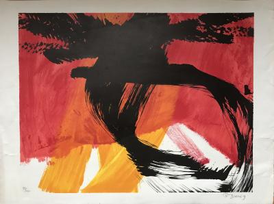 Roswitha DOERIG - Composition, vers 1990 - Lithographie originale signée à la main 2
