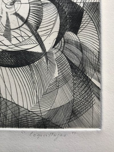 Germaine de COSTER - Cosuillages, vers 1960 - Gravure au burin signé à la main 2