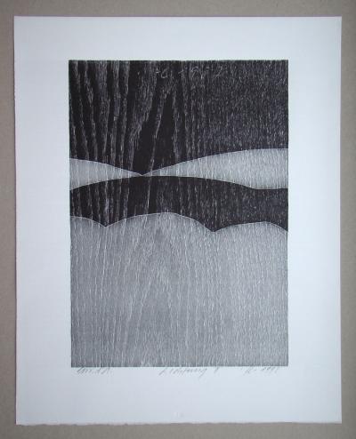Franz EGGENSCHWILER - Lichtung II., 1992 - Gravure sur bois 2