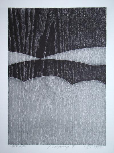 Franz EGGENSCHWILER - Lichtung II., 1992 - Gravure sur bois 2