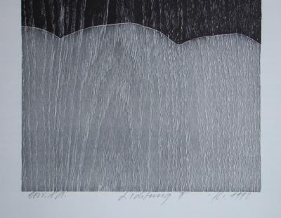 Franz EGGENSCHWILER - Lichtung II., 1992 - Gravure sur bois 2