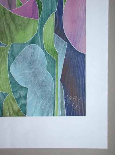 Franz EGGENSCHWILER - Morgentau, 1993 - Original woodcut 2