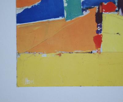 Nicolas DE STAËL (after) - Agrigente, 1960 - Offset lithography signed 2