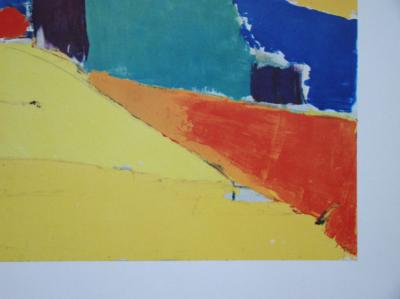 Nicolas DE STAËL (after) - Agrigente, 1960 - Offset lithography signed 2