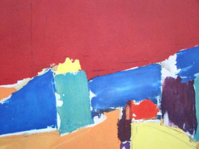 Nicolas DE STAËL (after) - Agrigente, 1960 - Offset lithography signed 2