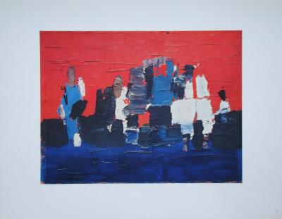 Nicolas DE STAËL (after) - Les petits footballeurs, 1960 - Offset lithography 2