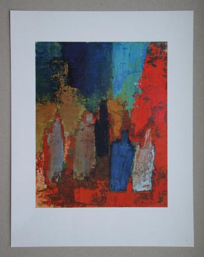 Nicolas DE STAËL (after) - Bouteilles, 1960 - Offset lithography signed 2