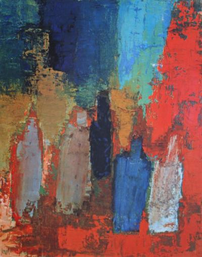 Nicolas DE STAËL (after) - Bouteilles, 1960 - Offset lithography signed 2
