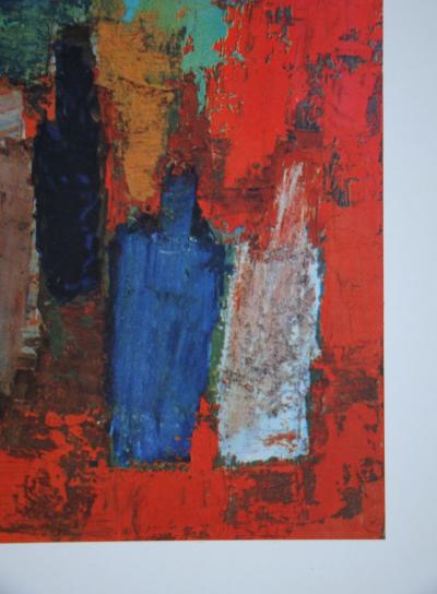 Nicolas DE STAËL (after) - Bouteilles, 1960 - Offset lithography signed 2