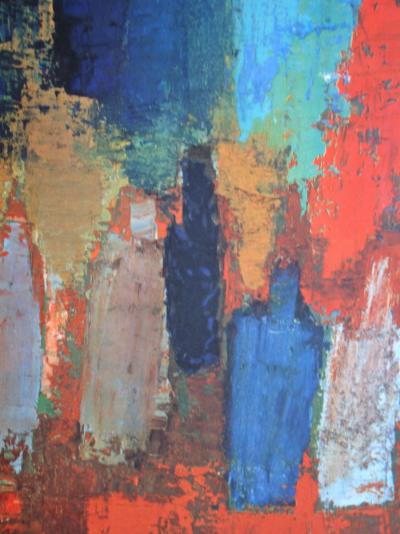 Nicolas DE STAËL (after) - Bouteilles, 1960 - Offset lithography signed 2