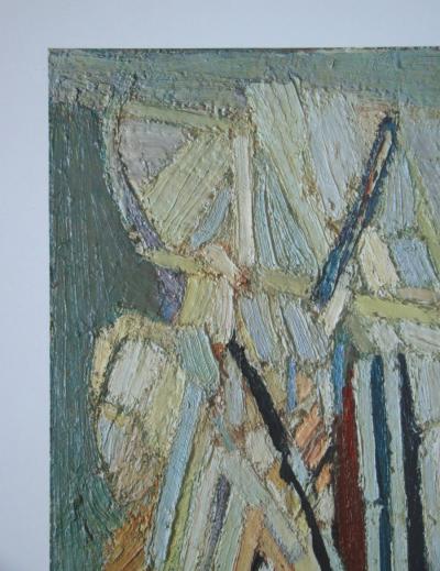 Nicolas DE STAËL (after) - Composition Céladon, 1960 - Offset lithography signed 2