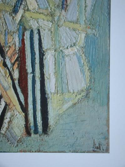 Nicolas DE STAËL (after) - Composition Céladon, 1960 - Offset lithography signed 2