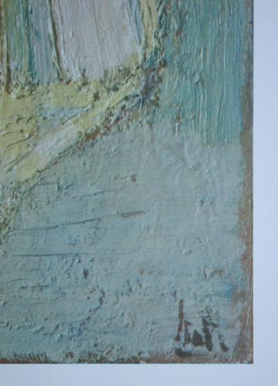 Nicolas DE STAËL (after) - Composition Céladon, 1960 - Offset lithography signed 2