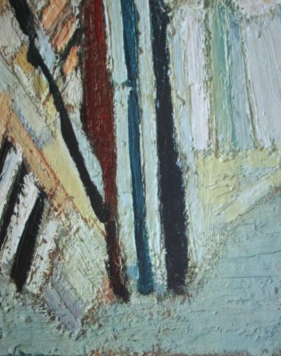 Nicolas DE STAËL (after) - Composition Céladon, 1960 - Offset lithography signed 2