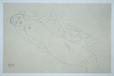 Gustav KLIMT (after), Erotic drawing, 1979 - Offset lithography 2