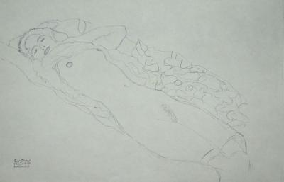 Gustav KLIMT (after), Erotic drawing, 1979 - Offset lithography 2