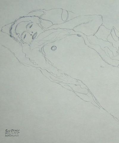 Gustav KLIMT (after), Erotic drawing, 1979 - Offset lithography 2