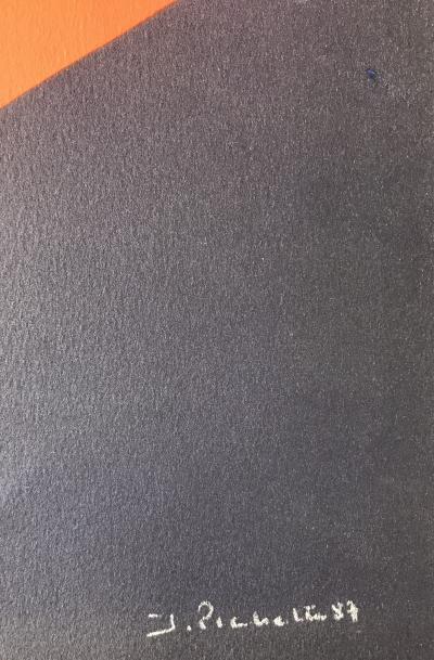 James PICHETTE - Composition,1987 - Lithographie originale signée à la main 2
