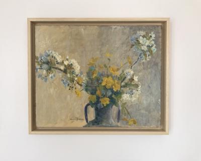 Maurice TESTARD - Bouquet, vers 1920 - Huile sur toile signée. 2