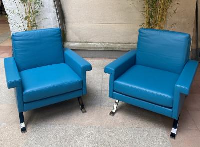 paire de fauteuils Lounge 875 Ico Parisi pour Cassina 2