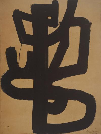 Pierre SOULAGES : Peinture 1947, Héliogravure signée 2