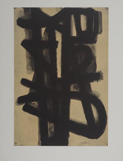 Pierre SOULAGES : Peinture II 1947, Héliogravure signée 2