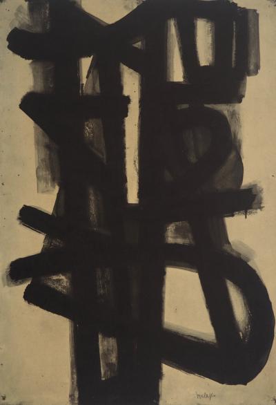 Pierre SOULAGES : Peinture II 1947, Héliogravure signée 2