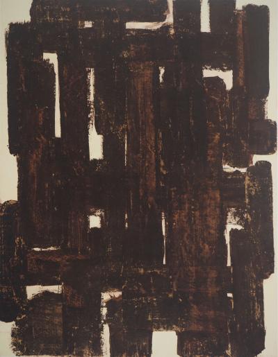 Pierre SOULAGES: Painting III 1948, Signed heliogravure 2