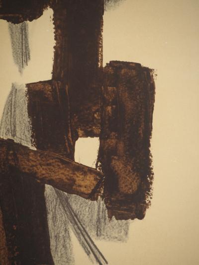 Pierre SOULAGES : Peinture II 1950, Héliogravure signée 2