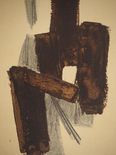 Pierre SOULAGES : Peinture II 1950, Héliogravure signée 2