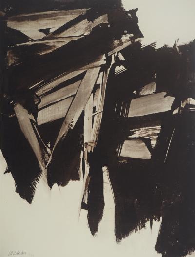 Pierre SOULAGES : Peinture 1960, Héliogravure signée 2